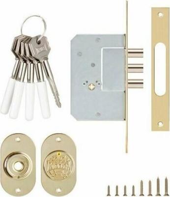 Замок врезной крестообразный 189/3mf 45мм латунь 5кл – фото 4