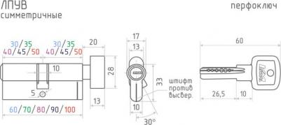 Цилиндровый механизм 4606555009701 – фото 1