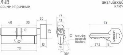 Цилиндровый механизм 4606555049530