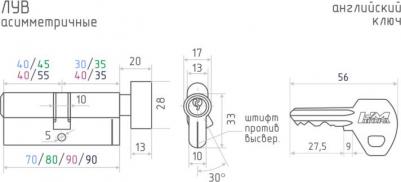 Цилиндровый механизм 4606555049554 – фото 1