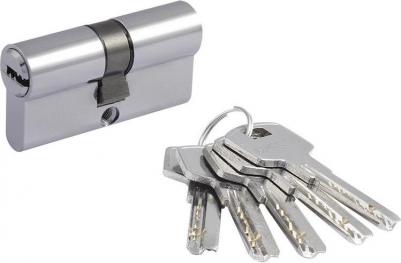 Цилиндровый механизм ECO Z ЛП-60, с перфорированным ключом, 60 мм, хром – фото 2