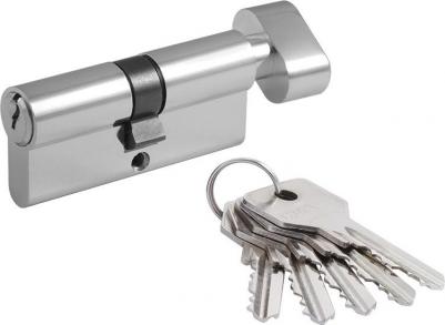 Ключевой цилиндр ECO Al ЛВ Хром ЛВ-70 (35-35)