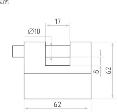 Замок навесной всепогодный ЗНВ-700дд-38 (45мм) – фото 2