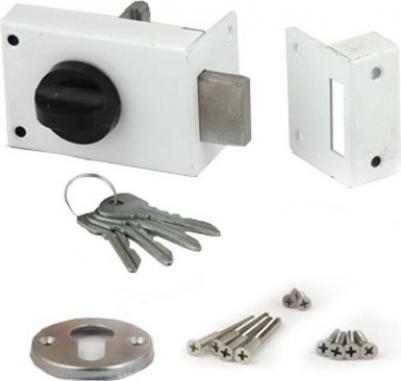 Замок накладной цилиндровый ЗН-1 бронза – фото 4