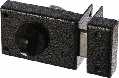 Замок накладной дверной, 3Н1, 00-00000622, серебро