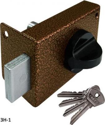 Замок накладной дверной, 3Н1, 00-00000622, серебро – фото 3