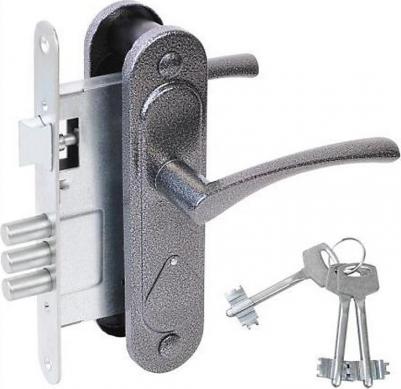 Замок врезной ЗВ9.1-01 с ручками – фото 1