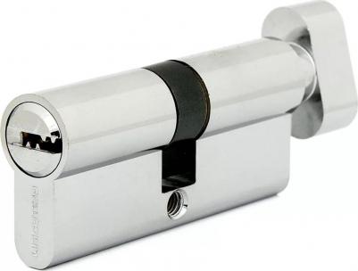 Цилиндр 70 C BK CP 70 (35х35) мм ключ-вертушка хром – фото 3