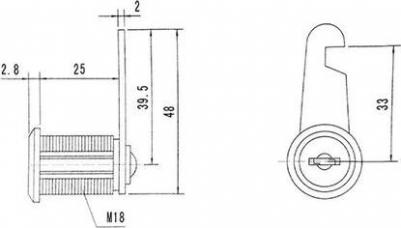 Замок почтовый ML-25 – фото 8