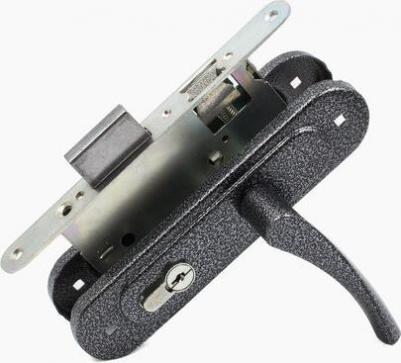 Замок врезной ЗВ4-3.07 серебристый – фото 2