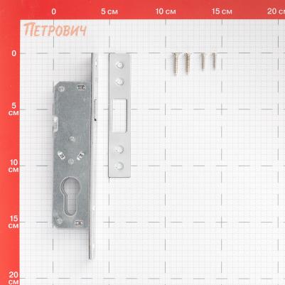 Замок врезной LR-201C для легких дверей цилиндровый (хром) – фото 3