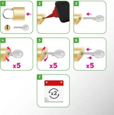 Замок навесной 67x50 мм, чугун – фото 7