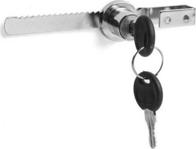 Замок мебельный, 301006, для стекла, реечный, хром