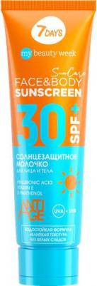 Молочко солнцезащитное для лица и тела Sunscreen SPF 30+ 200 мл – фото 2