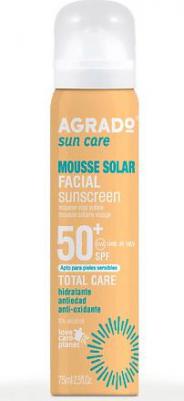 Солнцезащитный мусс для лица SPF 50+ Facial sunscreen mousse 75 мл – фото 1