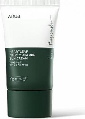 Солнцезащитный крем для лица Солнцезащитный крем с экстрактом хауттюйнии HEARTLEAF SILKY MOISTURE SUNCREAM 50.0