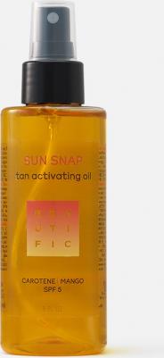 Шелковое масло Sun Snap SPF 5 для интенсивного загара с натуральным каротином и манго, для ровного загара на солнце и в солярии, 150 мл – фото 1