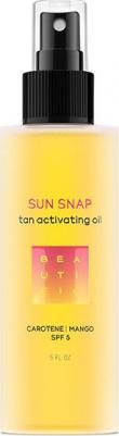 Шелковое масло Sun Snap SPF 5 для интенсивного загара с натуральным каротином и манго, для ровного загара на солнце и в солярии, 150 мл – фото 9