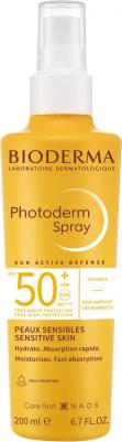 Солнцезащитный спрей для чувствительной кожи лица и тела SPF50+ Photoderm MAX 200 мл – фото 1