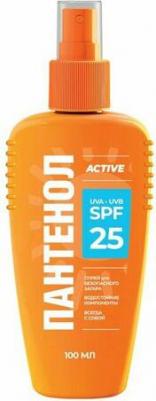 Спрей для безопасного загара с пантенолом SPF 25, 100 мл