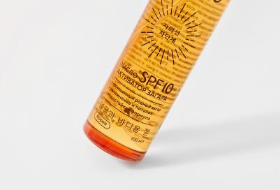 Увлажняющее масло-спрей для лица SPF 10+ Активатор ровного загара 100 мл – фото 2