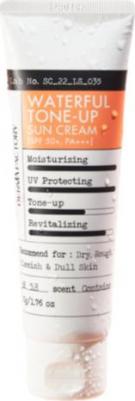 Крем солнцезащитный увлажняющий - Waterful tone-up sun cream SPF 50+ PA+++, 50мл – фото 5