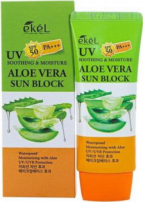 Солнцезащитный крем с алоэ UV aloe ampule sun block SPF50+PA+++