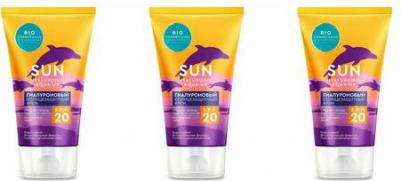 Гиалуроновый солнцезащитный крем SPF 20 серии BIO COSMETOLOG PROFESSIONAL, 150мл – фото 3