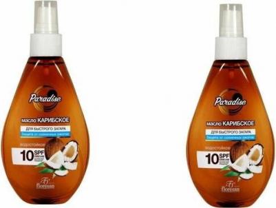 Масло для лица Масло для быстрого загара карибское Пальмовый рай SPF10 – фото 3