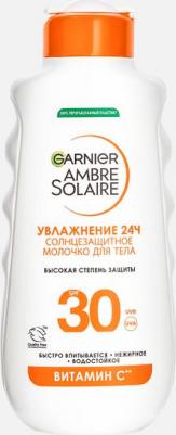 Ambre Solaire Увлажнение 24Ч Солнцезащитное молочко Для тела SPF 30