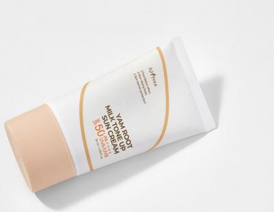 Тонизирующий солнцезащитный крем с корнем ямса, Spf 50+, 50 мл – фото 2