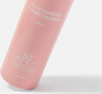 Glow Luminous Flower Sun Spray Rose SPF50+ PA++++ Солнцезащитный с Дамасской Розой, 180 мл – фото 9