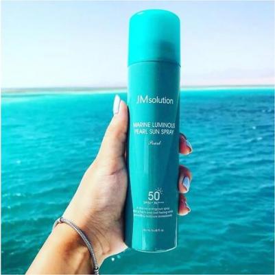 Солнцезащитный спрей с экстрактом жемчуга, 180 мл/ Marine Luminous Pearl Sun Spray – фото 1