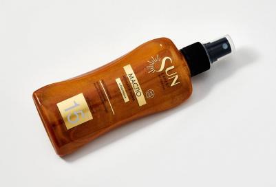 krassa_sun expert by krassa_масло-активатор загара spf15 с блестк.180мл с масл.конопли 4C6008 – фото 2