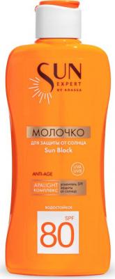 Sun Expert Молочко для защиты от солнца Sun Block SPF 80 180 мл