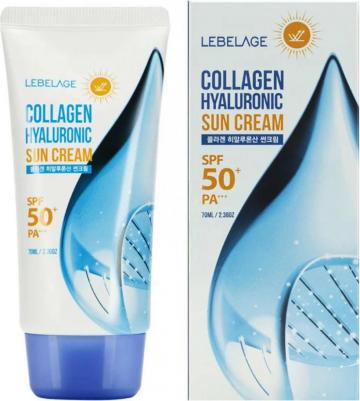 Крем для защиты от солнца SPF50+ с коллагеном и гиалуроновой кислотой 70 мл – фото 2