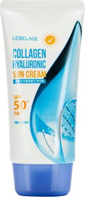 Солнцезащитный крем для лица с коллагеном / Collagen Hyaluronic Sun Cream SPF50+ PA+, 70 мл – фото 1