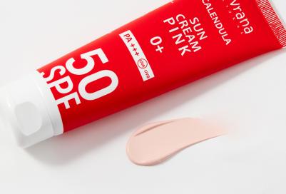 Солнцезащитный крем для лица и тела "Календула SPF 50 Pink 0+", 100 мл – фото 10