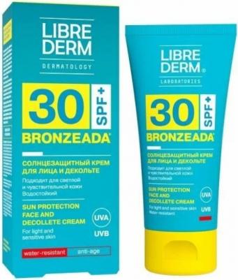 Крем Bronzeada для лица и зоны декольте солнцезащитный SPF30 50 мл – фото 3