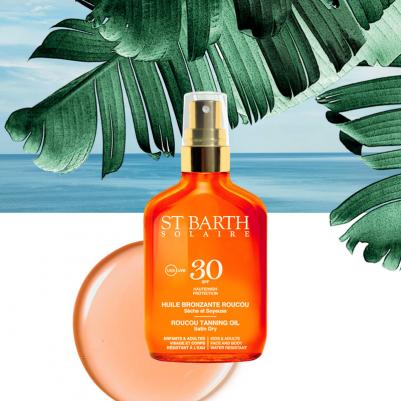 Сухое масло помадного дерева SPF30 для красивого загара // Roucou Tanning Oil Satin Dry High Protection SPF30 – фото 4