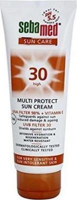 Солнцезащитный крем для тела Крем солнцезащитный SPF 30 с витамином Е для чувствительной кожи Multi Protect Sun Cream – фото 1