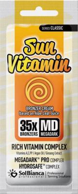 Крем для солярия / крем для загара в солярии с бронзатором Sun Vitamin 35х, 15 мл