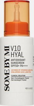 Солнцезащитный крем для лица SPF 50+ V10 HYAL ANTIOXIDANT 40 г