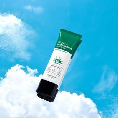 Солнцезащитный крем с комплексом центеллы Truecica Aqua Calming Sun Cream SPF 50+ PA ++++ – фото 1