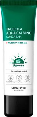 Солнцезащитный крем с комплексом центеллы Truecica Aqua Calming Sun Cream SPF 50+ PA ++++ – фото 4