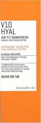 V10 Hyal, Air Fit, солнцезащитный крем, Spf 50, 50 мл – фото 6