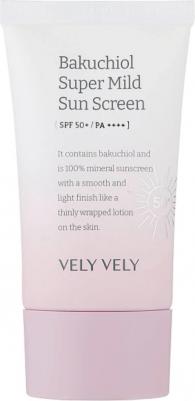 Супермягкий солнцезащитный крем с бакучиолом для чувствительной кожи Bakuchiol Super Mild Sunscreen 50 мл