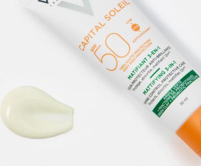 Солнцезащитный матирующий крем CAPITAL SOLEIL для проблемной кожи 3-в-1 SPF50+, 50 мл – фото 14