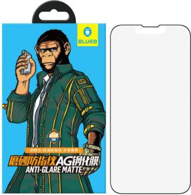 Защитное стекло 2.5D Silk full cover Anti-glare Anti-Static 0.26 мм для iPhone 13/13 Pro/14 с черной рамкой ) – фото 6