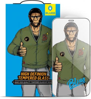 Защитное стекло 2.5D Silk full cover Narrow 0.26 мм для iPhone 13 Pro Max с черной рамкой ) – фото 2